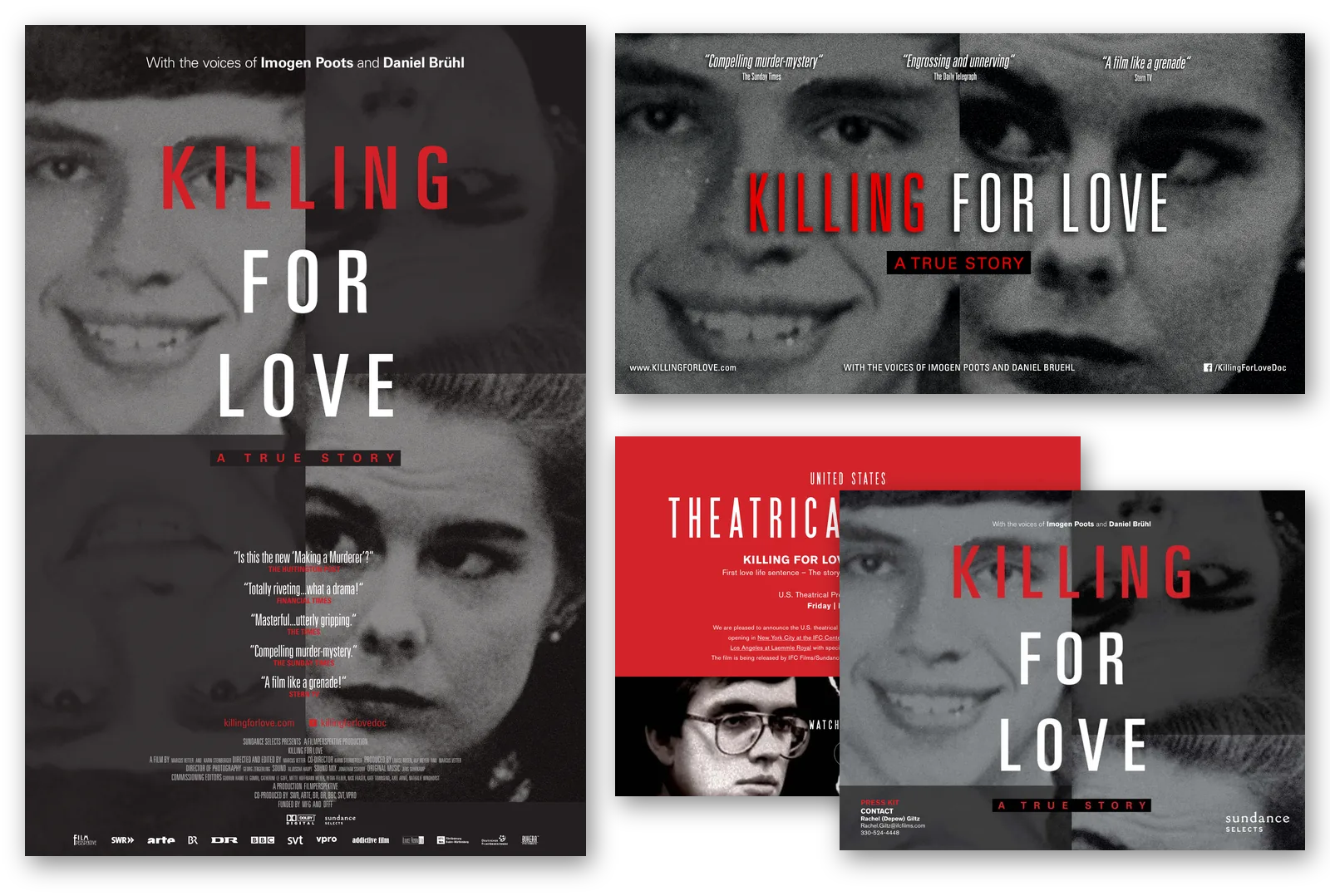 Poster, billboard and press kit for Killing for Love